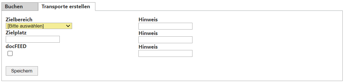 LHM Umlagerung mittels Transport
